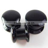 Black Acrylic Ear Plugs Body Piercing Jewelry thumbnail-1