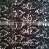 net black vase pattern lace fabric/high quality swiss lace fabric for fashion dress