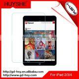 HUYSHE anti-broken tempered glass screen 9H protector for Apple ipad 2/3/4