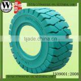High Performance 266*160 Non-marking Tires Colorful Solid Tyres for Industrial Forklift thumbnail-1
