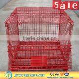 High Quality and Durability Rolling Heavy Duty Stacking Steel Wire Mesh Containers