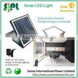 Auto-sensing solar powered square led ceiling light with dual power adapter