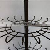 Multi-tier Rotating Free-standing Metal Hanging Hook Rack thumbnail-5