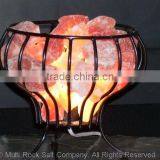 Himalayan Salt Basket Of Fire/Feng Shiu Lamp thumbnail-1