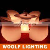 Popular Four-leaf Clover Shape Illuminated Restaurant and Coffee Shop Used Glowing LED Light Up Coffee Table thumbnail-3