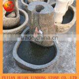 Dancing Stone Water Fountain With Fish thumbnail-3