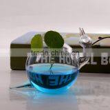 Indoor Creative Delicate Home Decoration Hydroponics Container Snail Shaped Glass Flower Vase thumbnail-3
