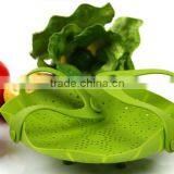 Silicone Vegetable Fruit Strainer Colander Basket Mat Bowl Steamer thumbnail-6
