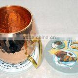 Customized Cheap Wooden Tea Cup Coaster, Tea Placement Cup Mat Coaster, Handmade Mule Mug Coaster, Custom MDF Wood Coaster thumbnail-4