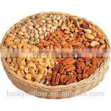 Woven Wicker Nut Baskets With Section thumbnail-1