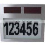FQ-526 Led Solar House Numbers Light Solar Door Plate Solar Power Plates