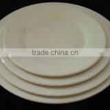 High Quality White Round Melamine Flat Plate Set thumbnail-1