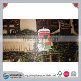 Christmas Tree Ornament Wood Cut Out Girl Apron Dress Wooden Holiday Decoration thumbnail-1