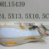 Lying Ceramic Pumpkin Lantern LED Festive Lantern Holloween Decorations thumbnail-2