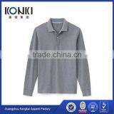 Custom Wholesale Long Sleeve Polo Shirt Men thumbnail-1