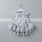 2017 Girls Floral Top and White Legging 2 Pcs Set Fashionable Girls Clothing Set for Summer thumbnail-2