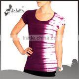 Custom Printed Tops Womens Sports Polyester T-shirt thumbnail-1