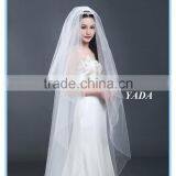 Sweetheart Satin Handmade Embroidery Beaded Wedding Dress With Bridal Mantilla Veil thumbnail-5
