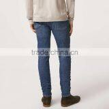 Skinny Blue Plain Branded Jeans Pants for Men Casual Wear in Bulk thumbnail-3