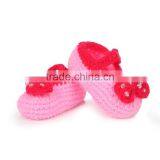 Sequin Instep Strap New Design Handmade Crochet Baby Shoes thumbnail-4
