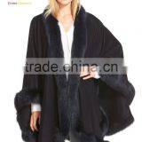 Pashmina Shawl Wrap Cashmere Poncho thumbnail-1