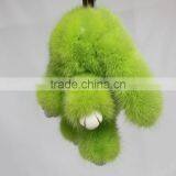 Myfur Customized Colorful Copenhagen Mink Fur Rabbit Car or Bag Charm Keychain thumbnail-3