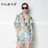 ODM Designed Latest Popular Floral Suits Elegant Women Jacket 2016 thumbnail-1