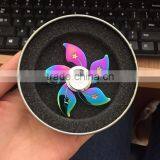 New Color Finger Gyro Rainbow Fingertips Gyro Three Leaf Colorful Metal Gyro Factory Direct Stock thumbnail-6
