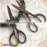 Vintage Special Engraved Lace Fabric Wool Bronze Scissors thumbnail-3