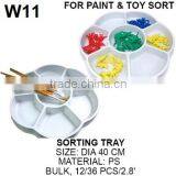 Watercolor Paint Tray, Round Plastic Paint Brush Washer thumbnail-4