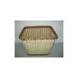 Eco-Friendly Poly Rattan Laundry Basket Rectangle With Handle thumbnail-1