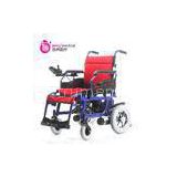 Handicapped Lightweight Electric Wheelchair , Lightweight Motorized Folding Wheelchair