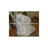 White Jade North Polar Bear Carving, Bear Statue thumbnail-1
