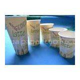 Promotional Latte Coffee 3oz 4oz Insulated Paper Cups Containers With PLA Lined