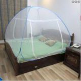 Double bed mosquito net fold style blue
