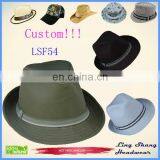 LSF54 Ningbo Lingshang Custom Good Quality Fabric Fedora party hat