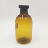 280ml Cheap Price Amber Color Empty Plastic Container Shampoo Bottle with Flip Top Cap