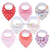 Pink Newborn 8 PackCotton Baby Organic Burp Cloths Cotton Baby Bandana Bibs thumbnail-7
