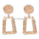 Big Earrings Women Exaggerated Matte Stud Earrings GIRL Female Gold Silver Color Black Yellow Red Earings Creative Jewelry thumbnail-5