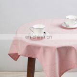 China Supplier Table Clothes Soild Plaid Jacquard Round Table Cloth Luxury Table Cloth thumbnail-5