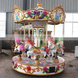 Kiddies 6 Riders Merry go Round Carousel Horse Rides Funfair Amusement Equipment for Sale thumbnail-2