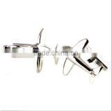 Men's Cufflinks Airplane Plane Silver Cuff Lins for Shirt 22mm thumbnail-4