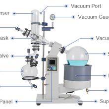 5Liter Industrial Essential Oil Extraction Electric Lifting Vacuum Rotary Evaporator Rotovap Rotavapor Manufacturer thumbnail-2