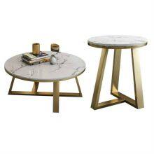 Round marble top table Stainless Steel leg