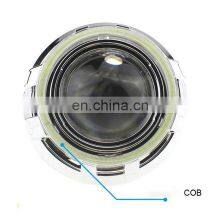 1 Pair Car Projector Headlights Eyes Led Headlight Car Halo Ring Headlight Bulbs Drl Universal For Auto Motorcycle Dc 12V thumbnail-1