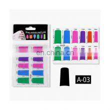 2 Sheet/Pack Fiber Nail Art Sticker Extension Tool Diy Lengthen Thin Removable Lifelike Extended Filament Geometric Tools For thumbnail-4