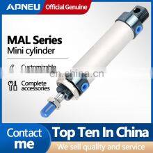 Pneumatic Cylinder MAL Series Mini 16/20/25/32mm Bore 25/50/75/100/200/300/400/500mm Stroke Single Lever Pneumatic Air Cylinder thumbnail-4