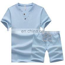 Organic t Shirt Mens Compression Shirt Set Pant Shirt New Style thumbnail-2