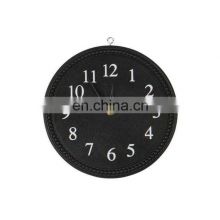 K&B round black wooden modern wall clock minimalist nordic design wood wall clock