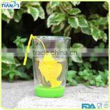 2015 New Design FDA/LFGB Fishing Shape Silicone Tea Bag thumbnail-3
